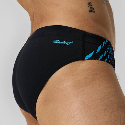 Tech Panel 7cm Brief Black/Blue | Speedo
