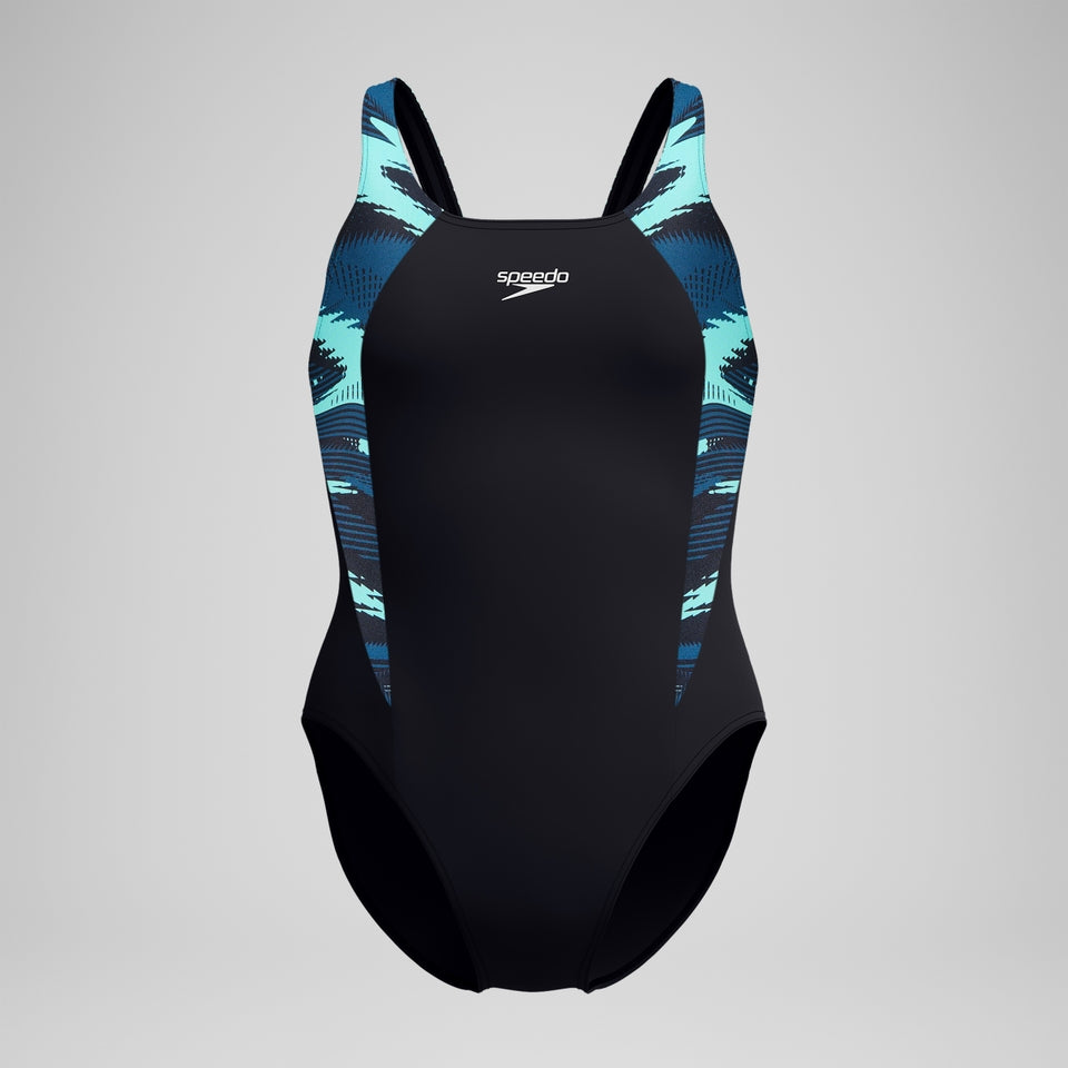 HyberBoom Splice Muscleback Swimsuit DarkTeal/Green | Speedo