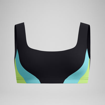 Colourblock Scoop Bikini Top Black | Speedo