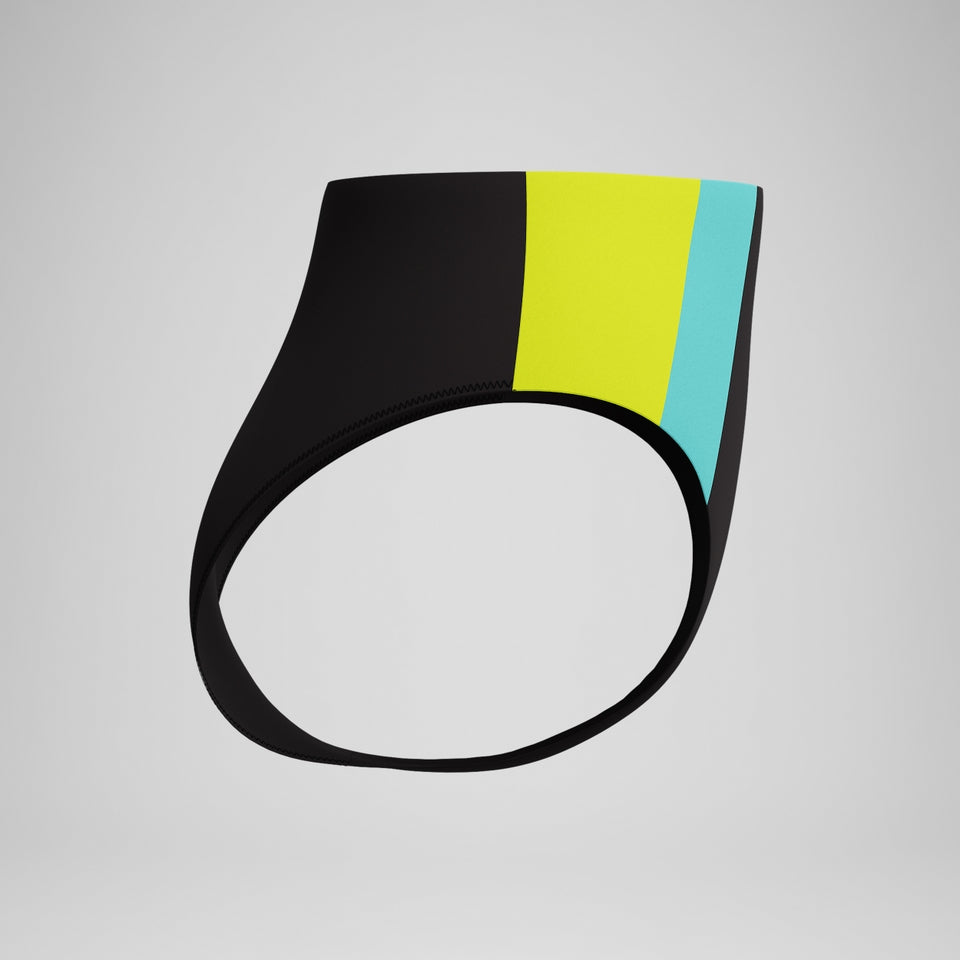 Colourblock Highwaist Bikini Bottom Black | Speedo