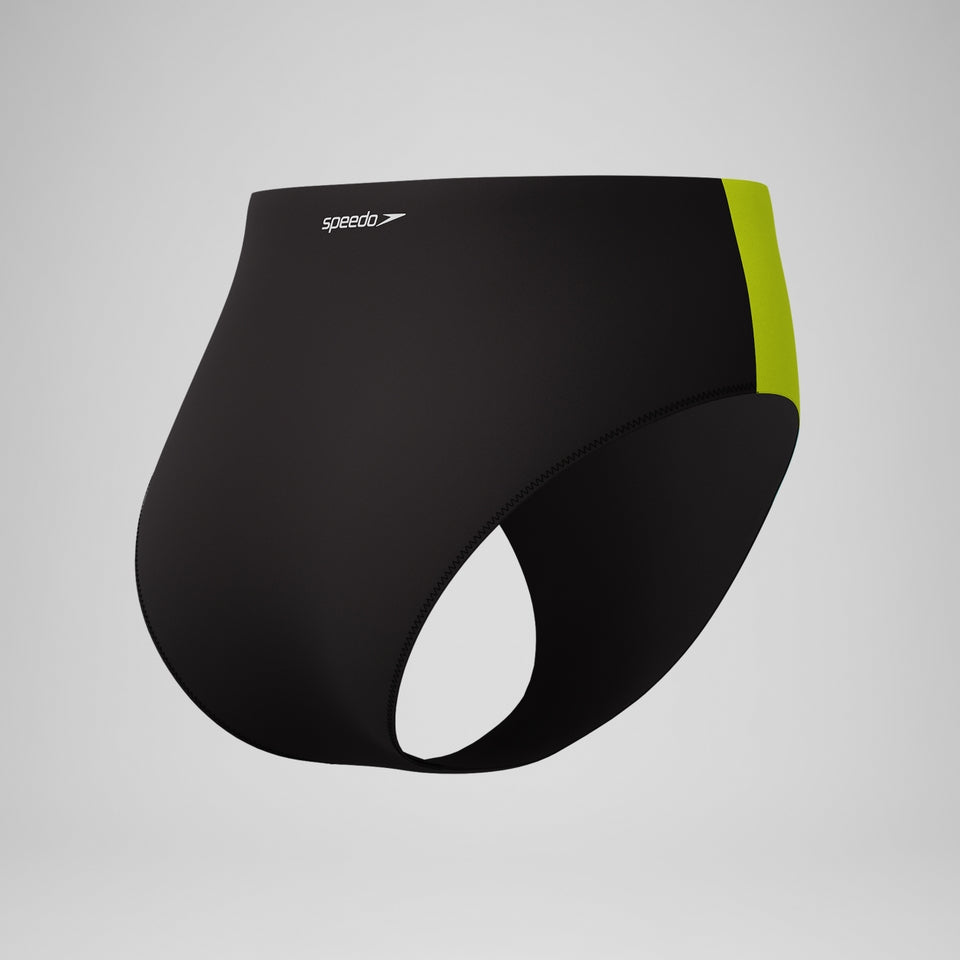 Colourblock Highwaist Bikini Bottom Black | Speedo