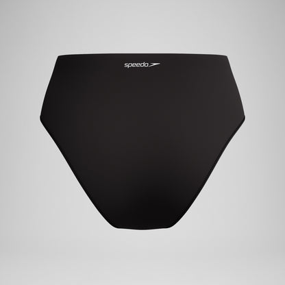 Colourblock Highwaist Bikini Bottom Black | Speedo