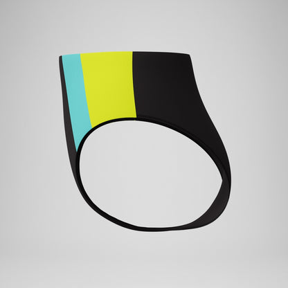 Colourblock Highwaist Bikini Bottom Black | Speedo