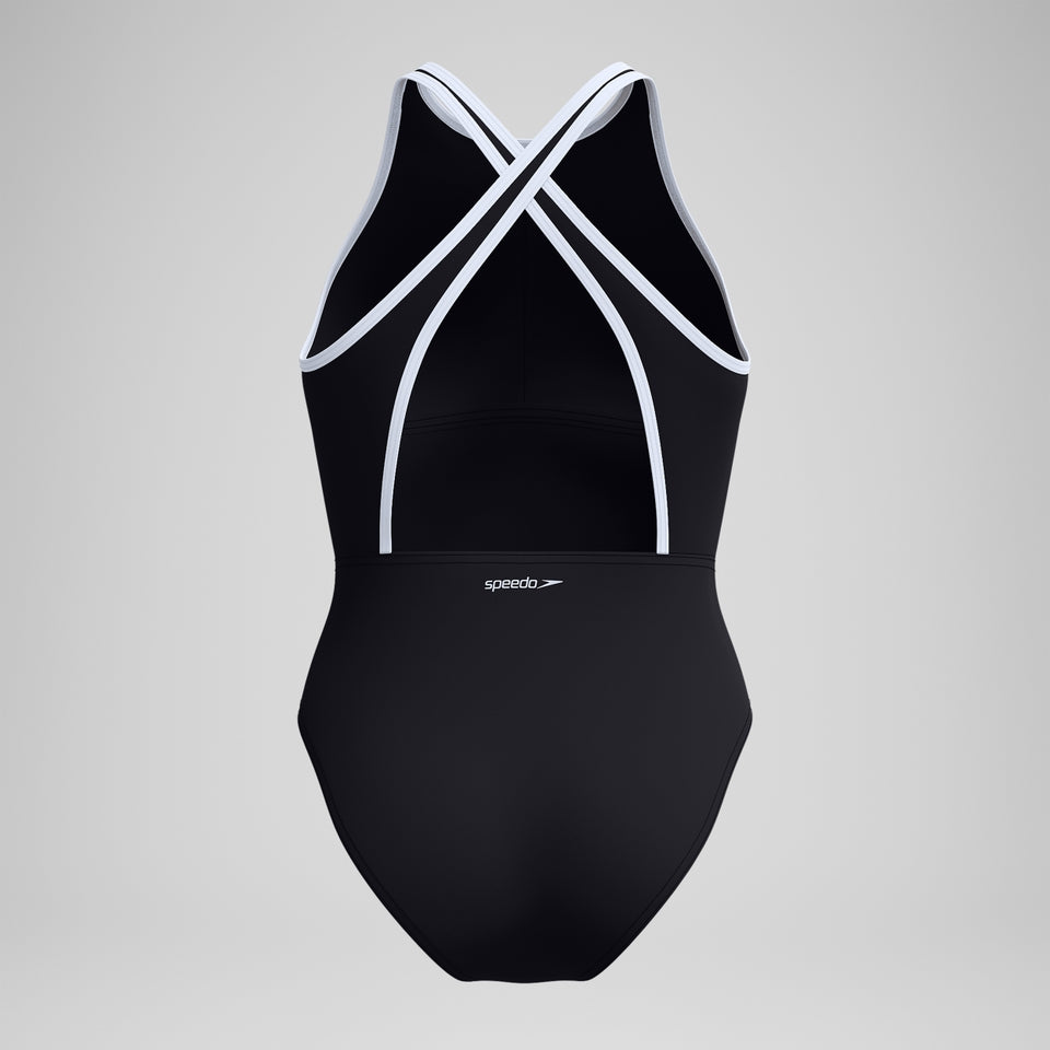 Bound Crossback Swimsuit Black | Speedo