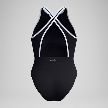 Bound Crossback Swimsuit Black | Speedo