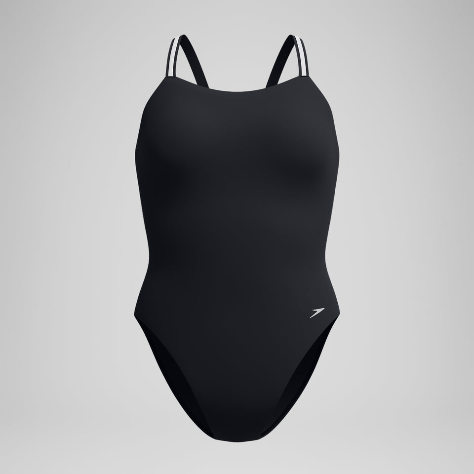 V Class Active Back Swimsuit Black/Grey | Speedo