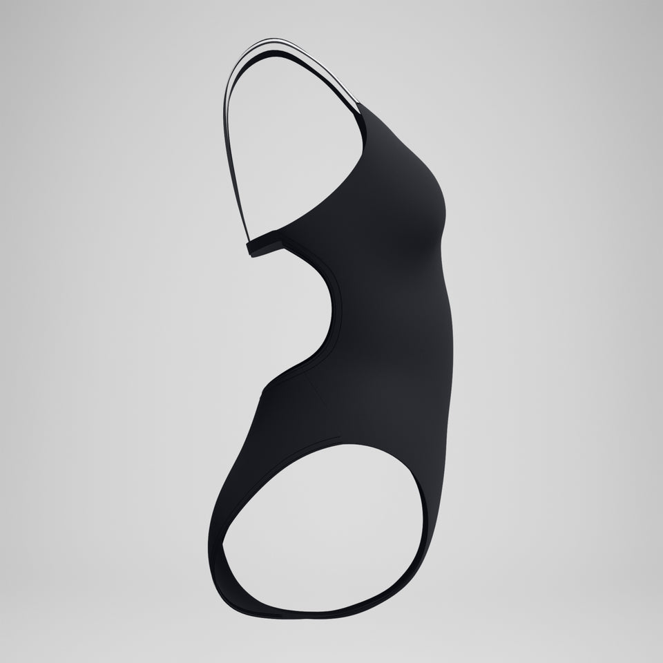 V Class Active Back Swimsuit Black/Grey | Speedo