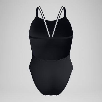 V Class Active Back Swimsuit Black/Grey | Speedo