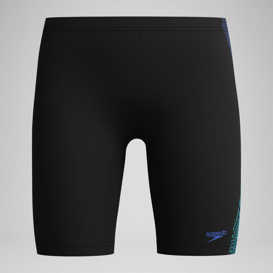 Boys' Plastisol Placement Jammer Black/Blue | Speedo