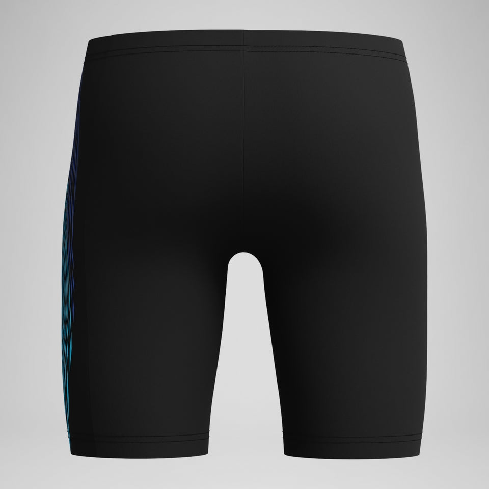 Boys' Plastisol Placement Jammer Black/Blue | Speedo