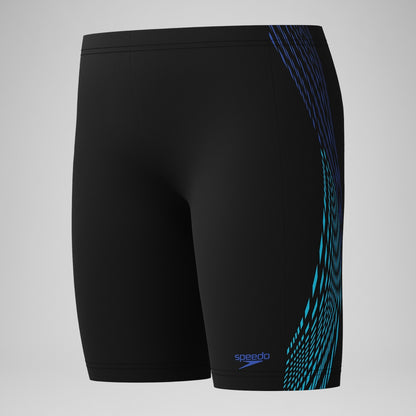 Boys' Plastisol Placement Jammer Black/Blue | Speedo