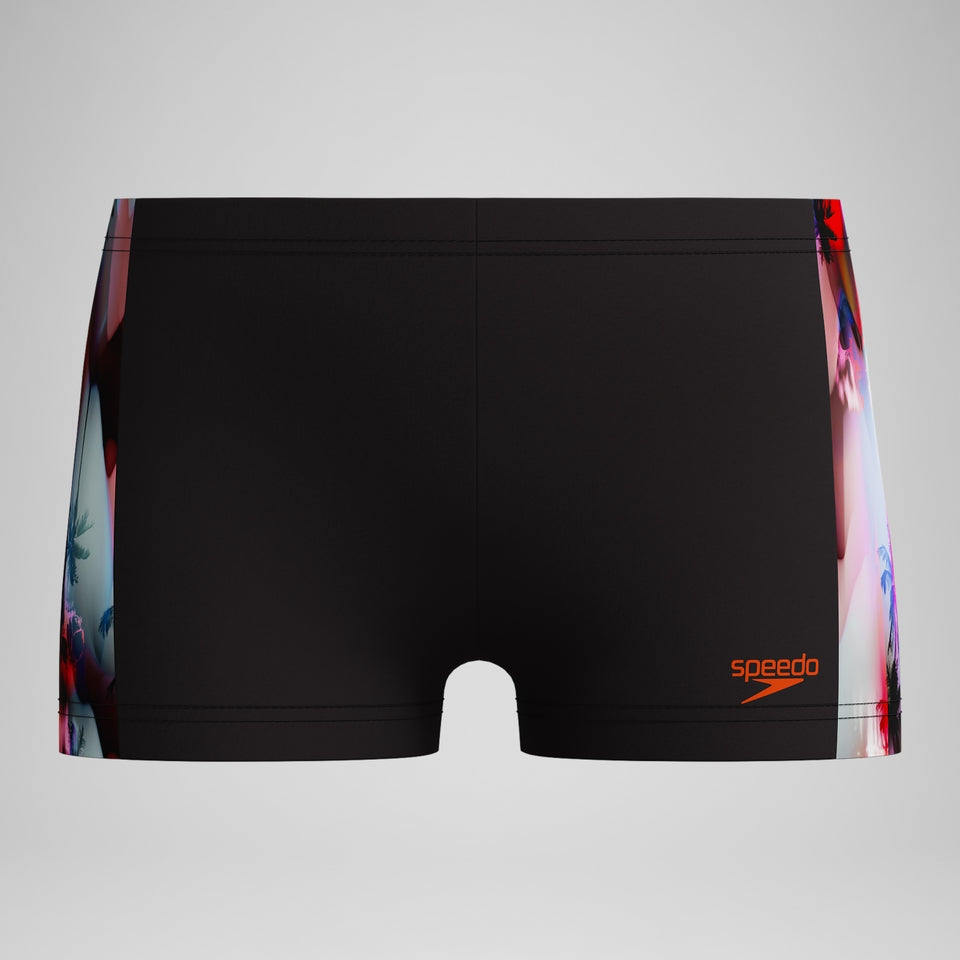 Boys' Digital Panel Aquashort Black | Speedo
