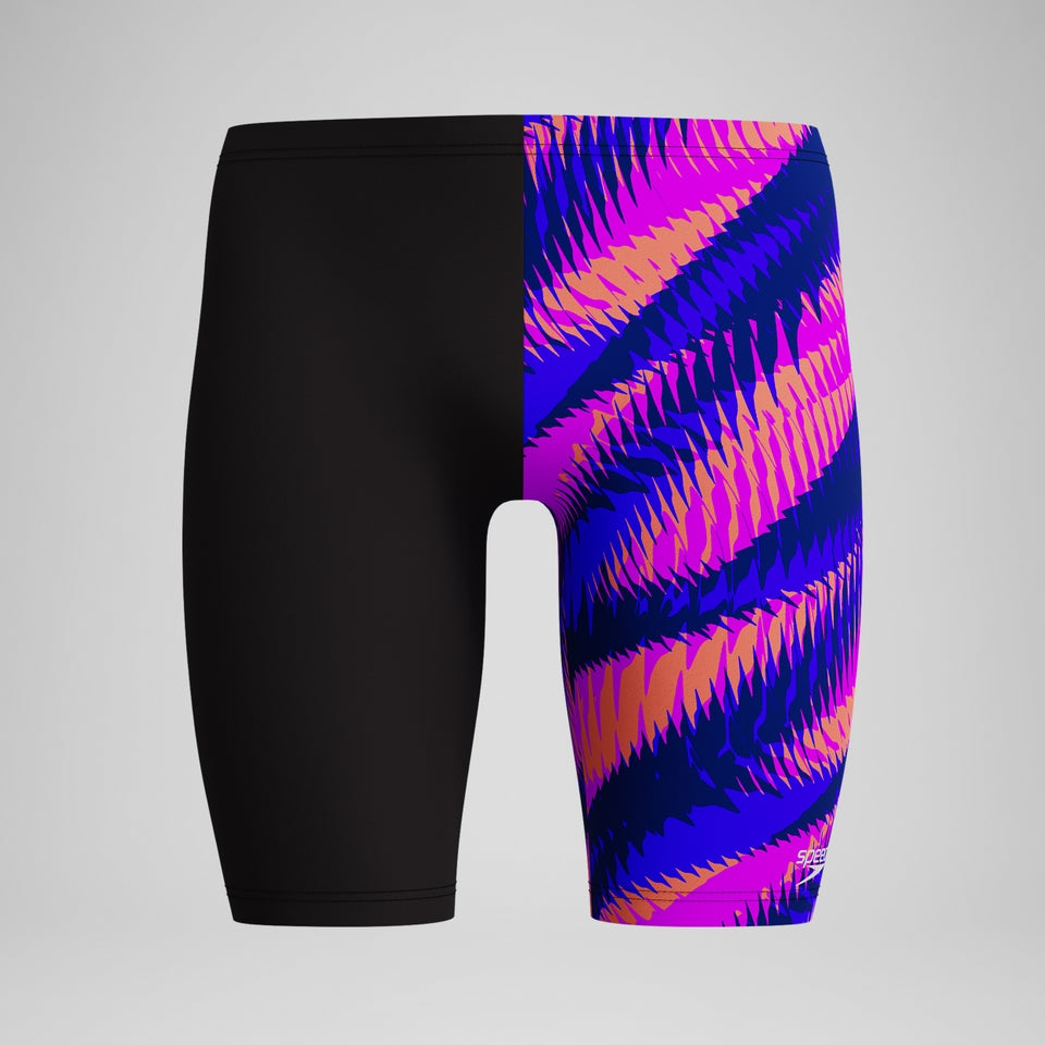 Boys' Club Training Printed Jammer Blue/Pink | Speedo