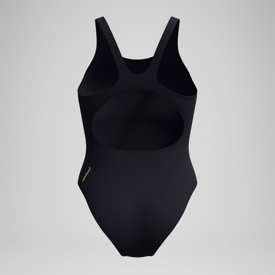 Placement Muscleback Swimsuit Black/Yellow | Speedo