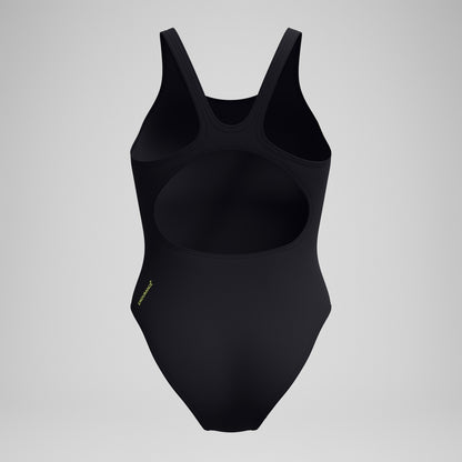 Placement Muscleback Swimsuit Black/Yellow | Speedo