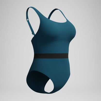 Shaping LuniaGlow Swimsuit DarkTeal/Black | Speedo