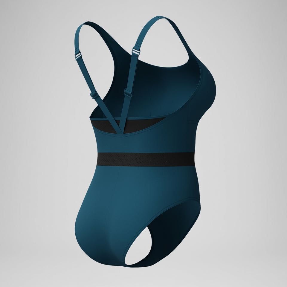 Shaping LuniaGlow Swimsuit DarkTeal/Black | Speedo