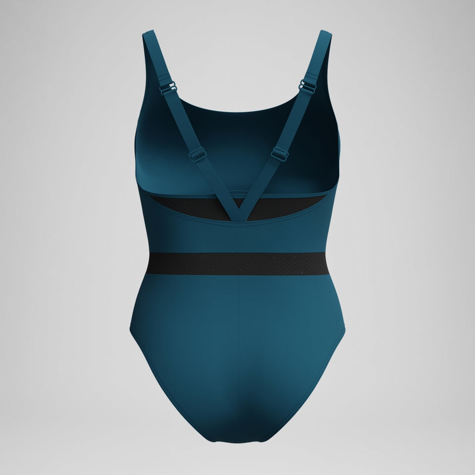 Shaping LuniaGlow Swimsuit DarkTeal/Black | Speedo