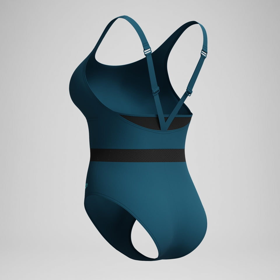 Shaping LuniaGlow Swimsuit DarkTeal/Black | Speedo