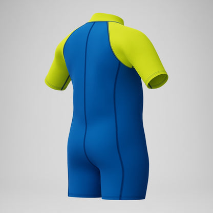 Boys' Learn to Swim Essential Neoprene Suit Blue/Yellow | Speedo