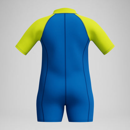 Boys' Learn to Swim Essential Neoprene Suit Blue/Yellow | Speedo