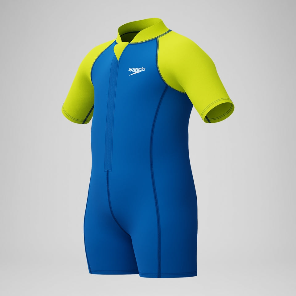 Boys' Learn to Swim Essential Neoprene Suit Blue/Yellow | Speedo