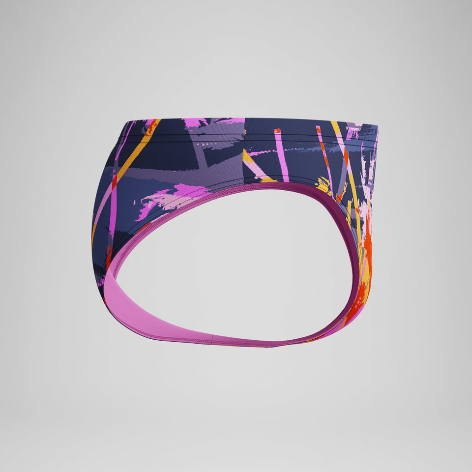 Boys' Club Training 6.5cm Printed Brief Black/Pink | Speedo