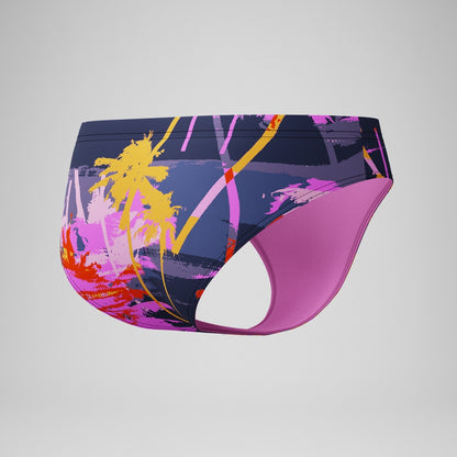 Boys' Club Training 6.5cm Printed Brief Black/Pink | Speedo