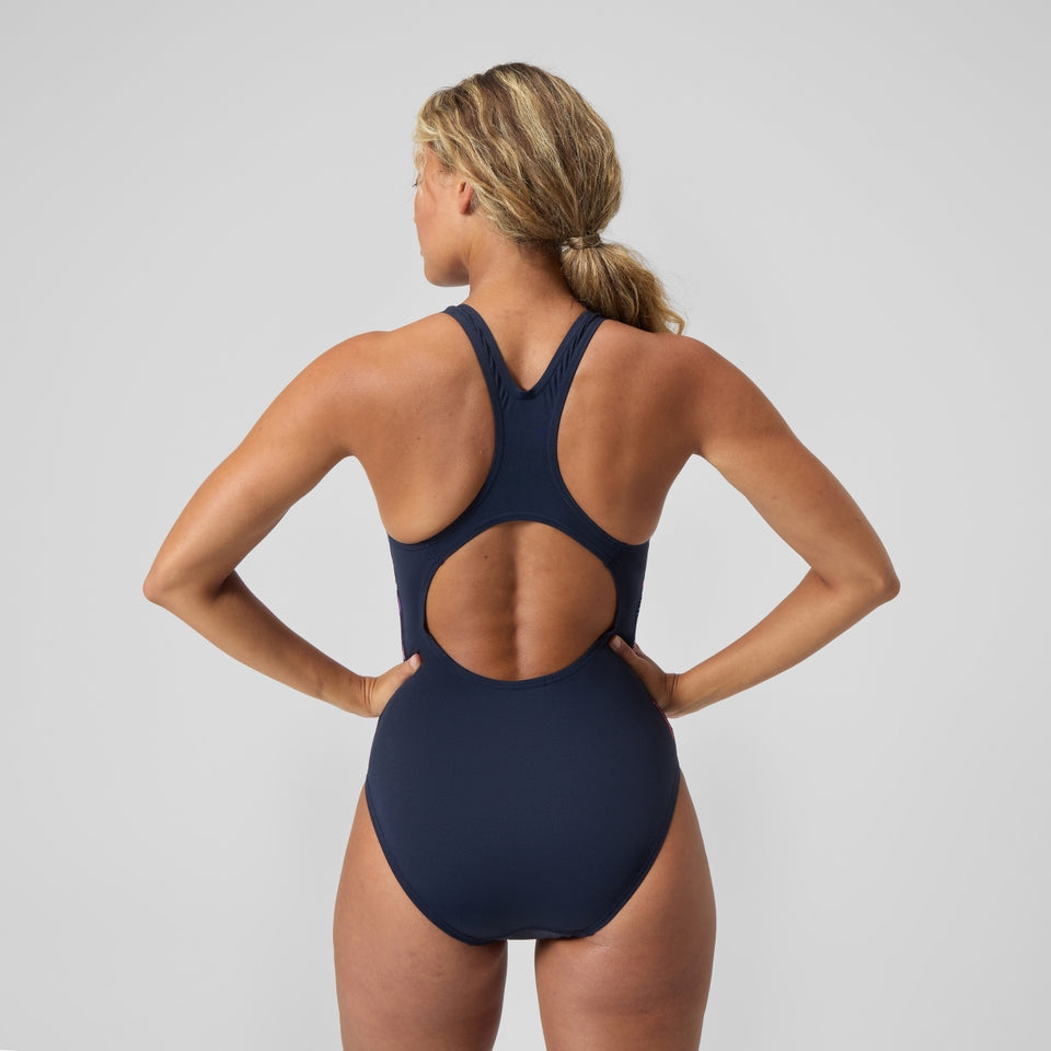 Digital Printed Medalist Swimsuit Blue/Pink | Speedo