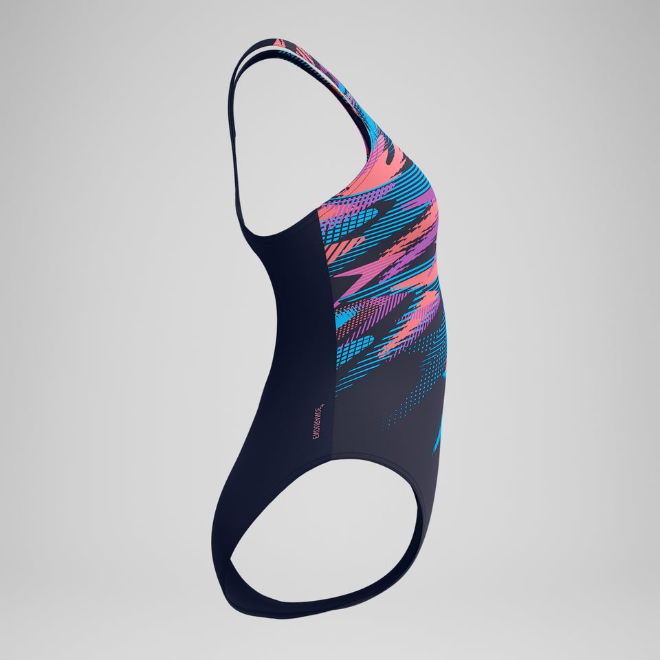 Digital Printed Medalist Swimsuit Blue/Pink | Speedo