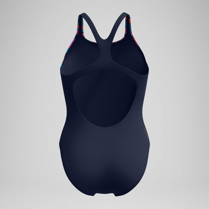 Digital Printed Medalist Swimsuit Blue/Pink | Speedo