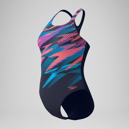 Digital Printed Medalist Swimsuit Blue/Pink | Speedo