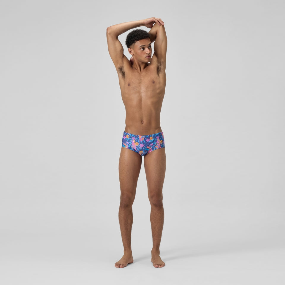 Club Training 13.5cm Printed Brief Navy/Pink | Speedo