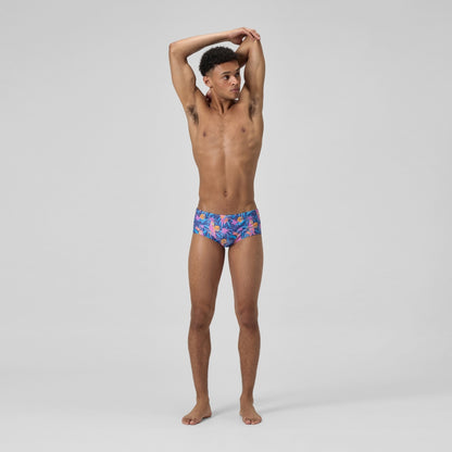 Club Training 13.5cm Printed Brief Navy/Pink | Speedo