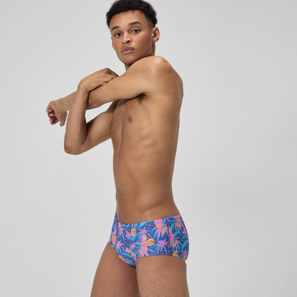 Club Training 13.5cm Printed Brief Navy/Pink | Speedo
