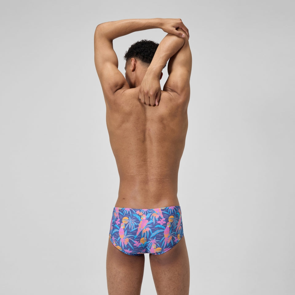 Club Training 13.5cm Printed Brief Navy/Pink | Speedo