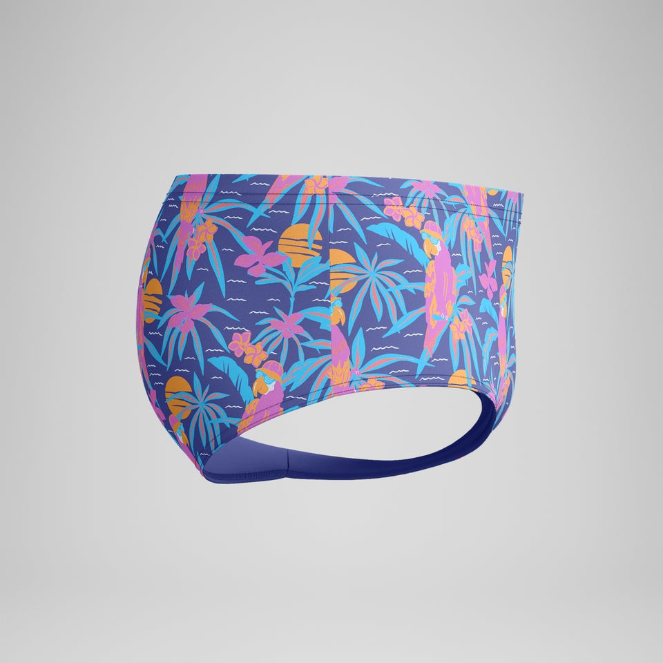 Club Training 13.5cm Printed Brief Navy/Pink | Speedo