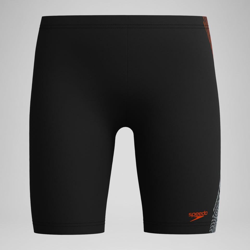 Boys' Plastisol Placement Jammer Black/Red | Speedo