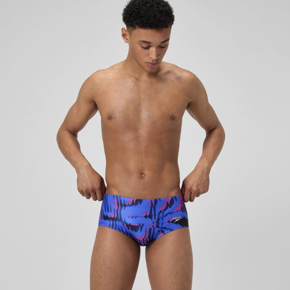 Club Training 13.5cm Printed Brief Blue/Pink | Speedo