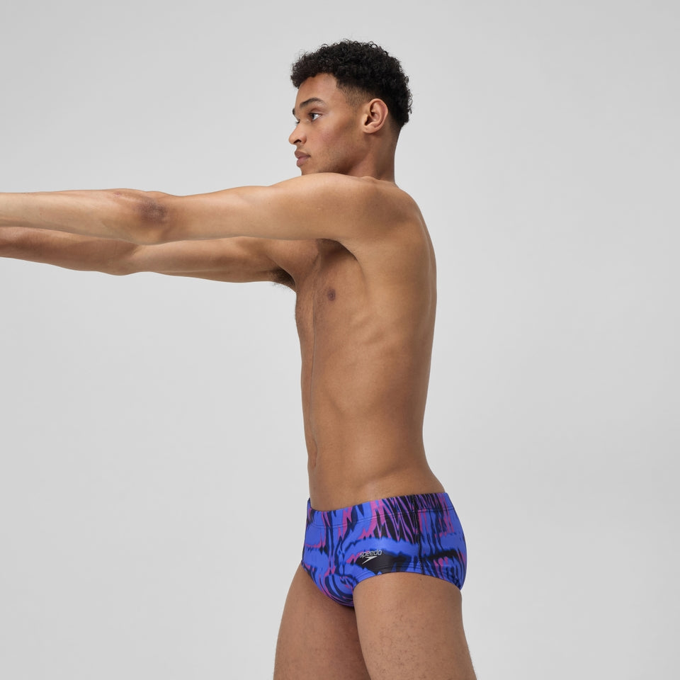 Club Training 13.5cm Printed Brief Blue/Pink | Speedo