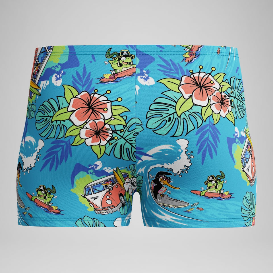 Boys' Learn to Swim Printed Aquashort Blue | Speedo