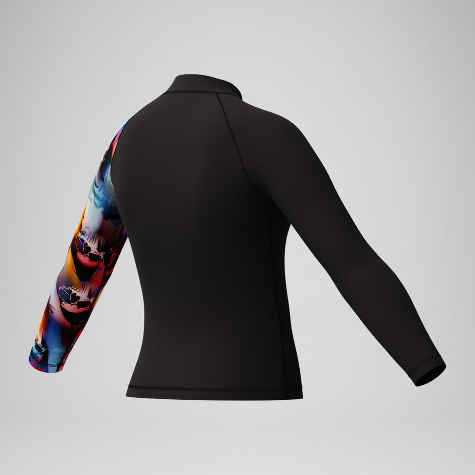 Boys' Digital Long Sleeve Rash Top Black | Speedo