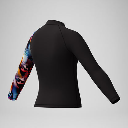 Boys' Digital Long Sleeve Rash Top Black | Speedo