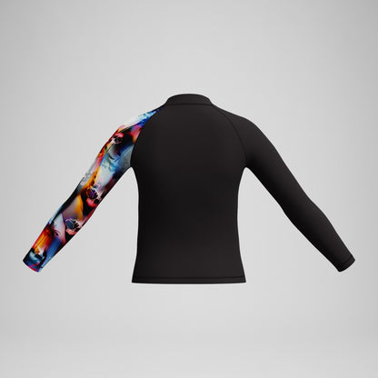 Boys' Digital Long Sleeve Rash Top Black | Speedo