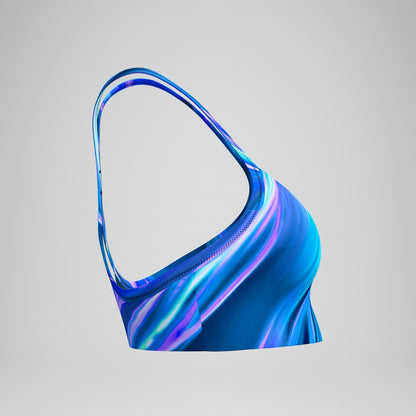 Printed Bikini Top Blue/Teal | Speedo