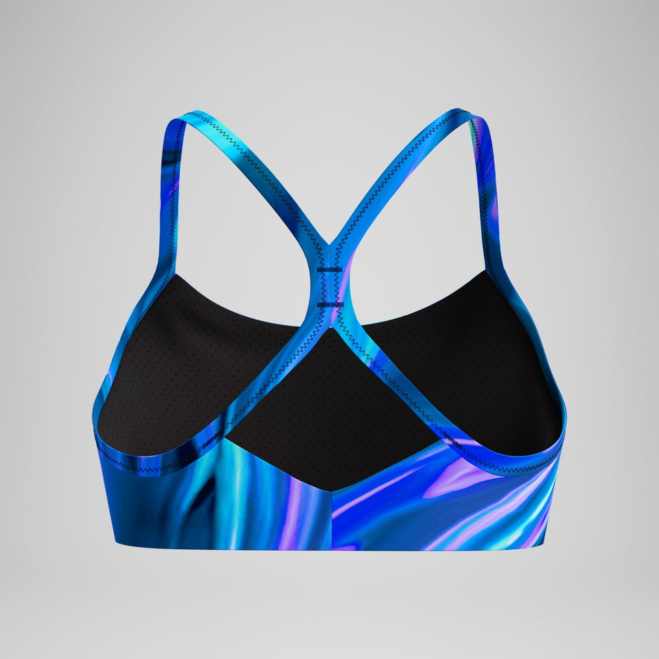 Printed Bikini Top Blue/Teal | Speedo
