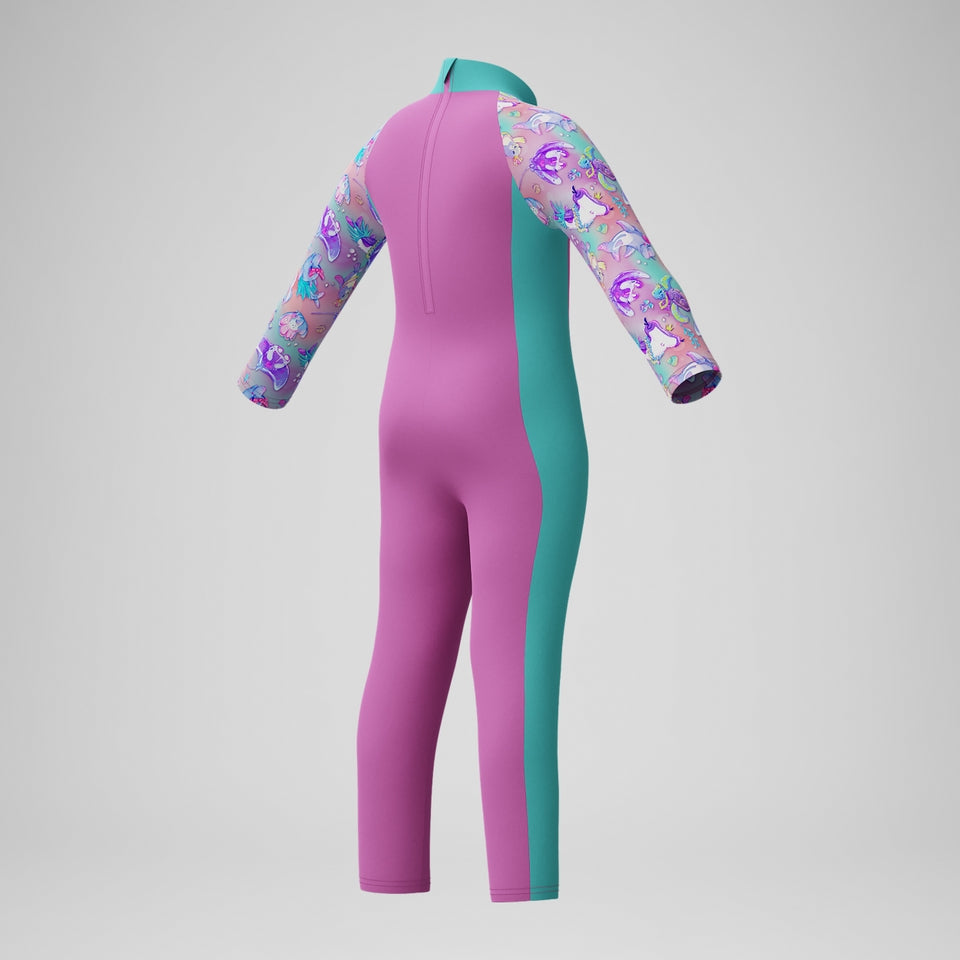 Infant Girls' Learn to Swim All-in-one Sun Suit Pink | Speedo