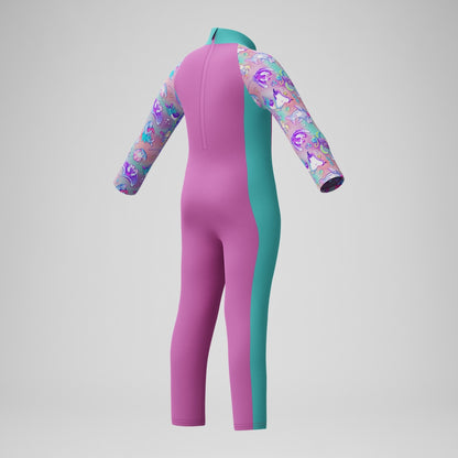 Infant Girls' Learn to Swim All-in-one Sun Suit Pink | Speedo