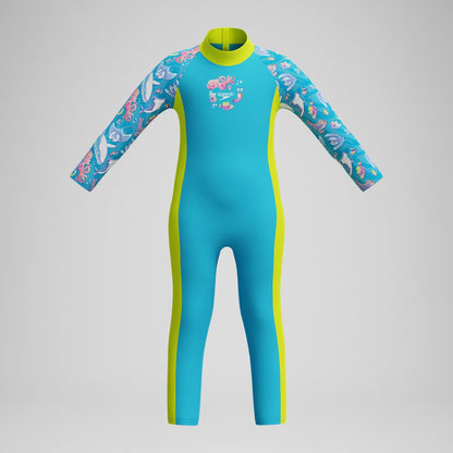 Boys' Learn to Swim Printed Blue/Yellow | Speedo