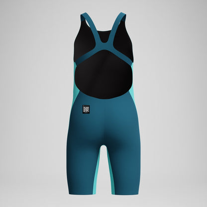 Girls' Fastskin Endurance+ Max Openback Kneeskin Turquoise | Speedo